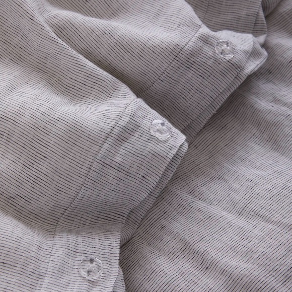 Quince European Linen Stripe Duvet Cover Set King - Picture 2 of 4